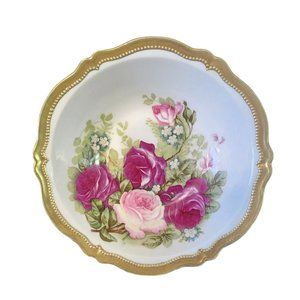 Vintage Royal Austria Floral Plate Dish Bowl